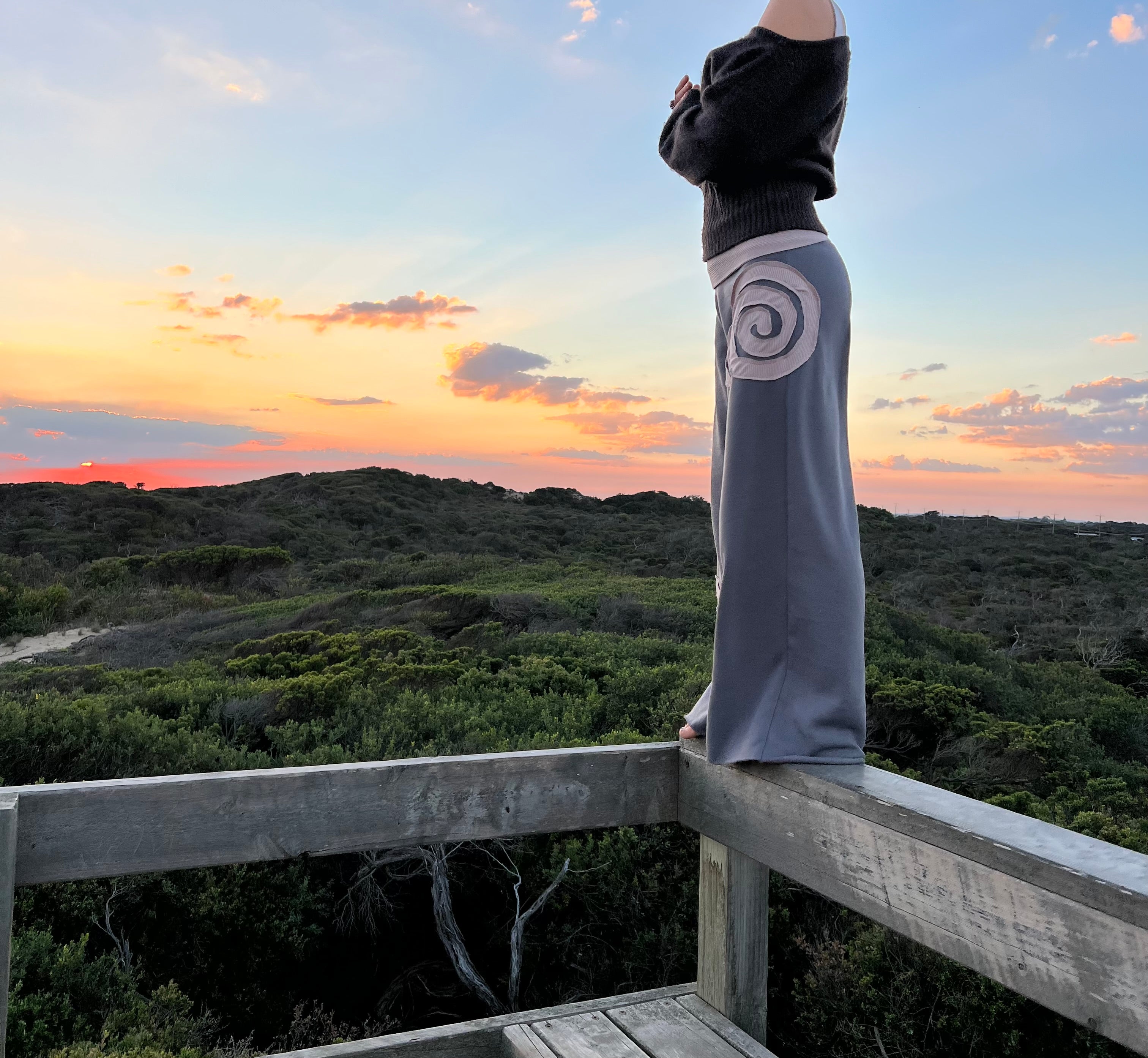 I Am Spiralling Pants - Slate & Dusk