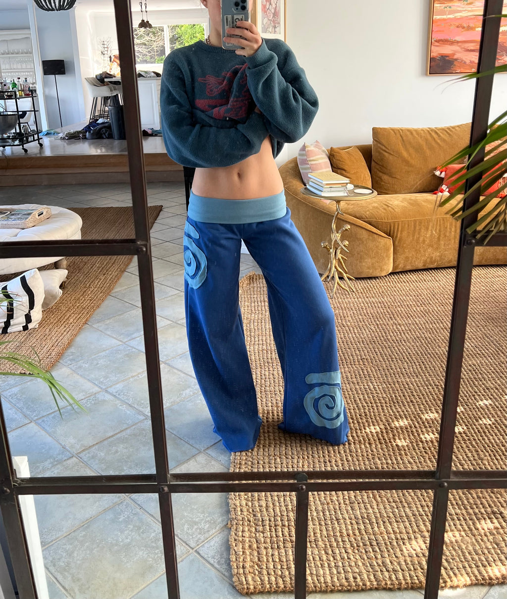 I Am Spiralling ~ Royal Blue & Aqua